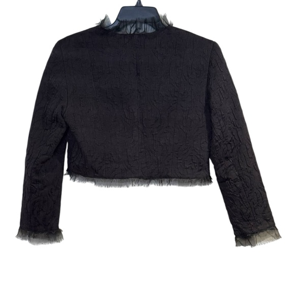 Lafayette 148 Black Cropped Blazer Jacket 10 - Picture 13 of 14